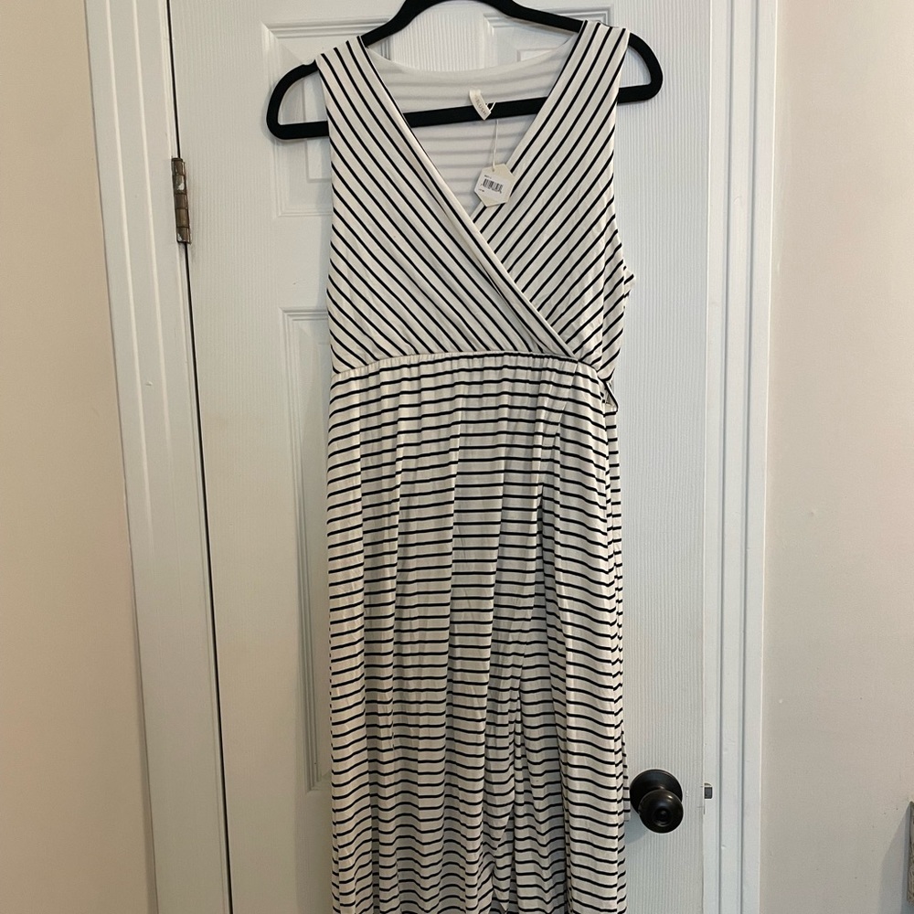 NWT Pinkblush Striped Maxi Dress